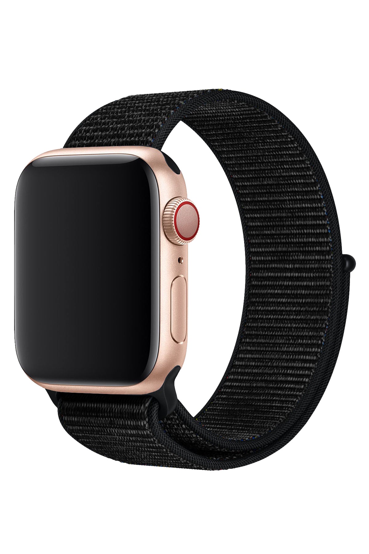 Apple Watch Uyumlu Spor Loop Kordon Siyah  bikordon