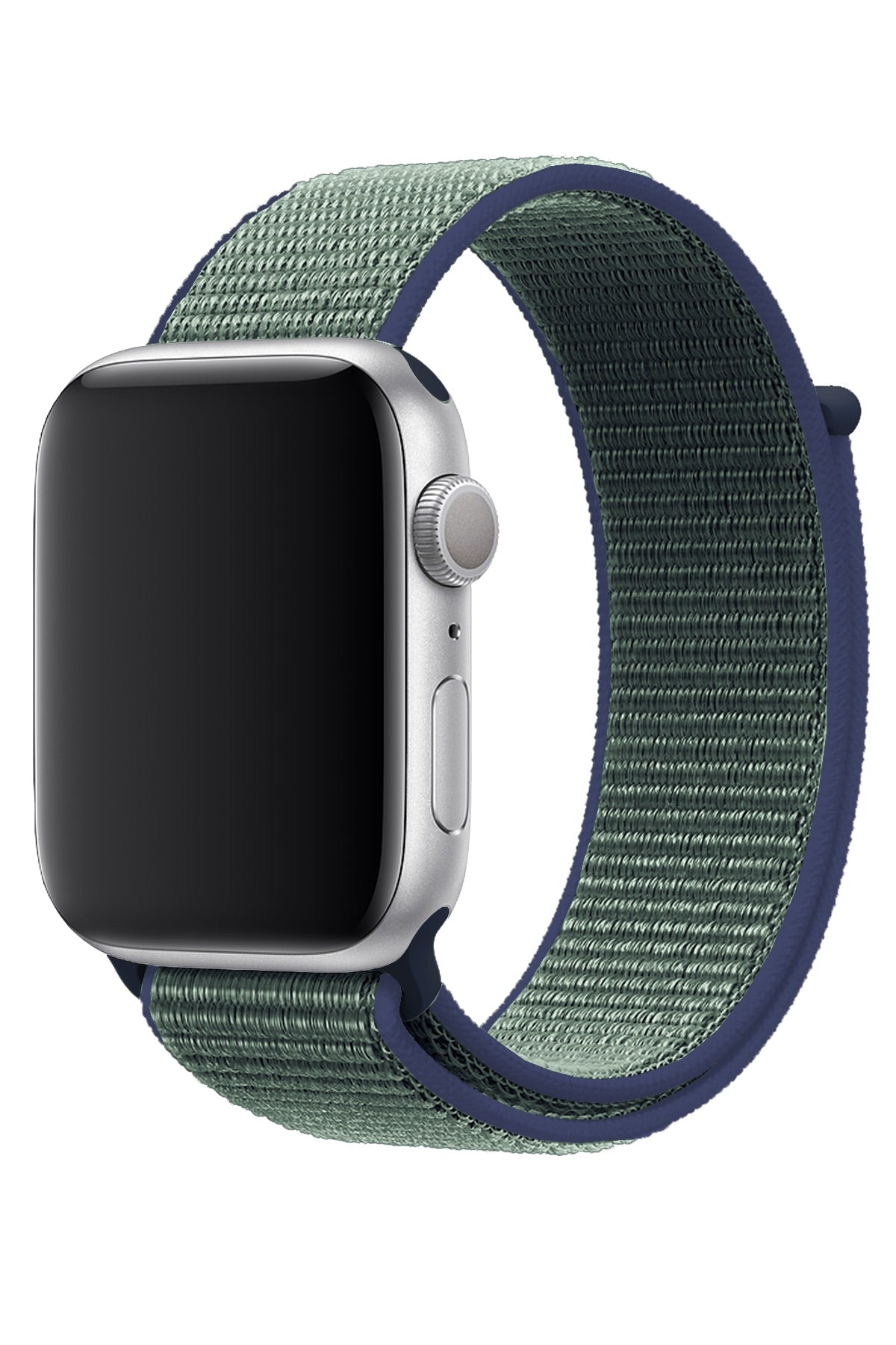 Apple Watch Uyumlu Spor Loop Kordon Yeşil Lacivert  bikordon