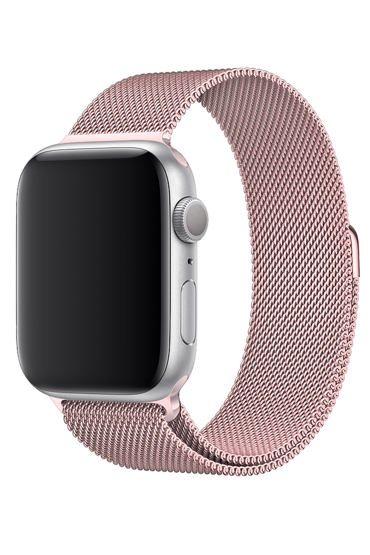 Apple Watch Uyumlu Metal Milano Loop Kum Pembe  bikordon