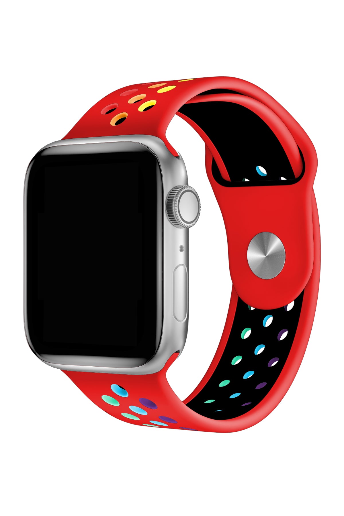 Apple Watch Uyumlu Silikon Delikli Spor Kordon Lal  bikordon