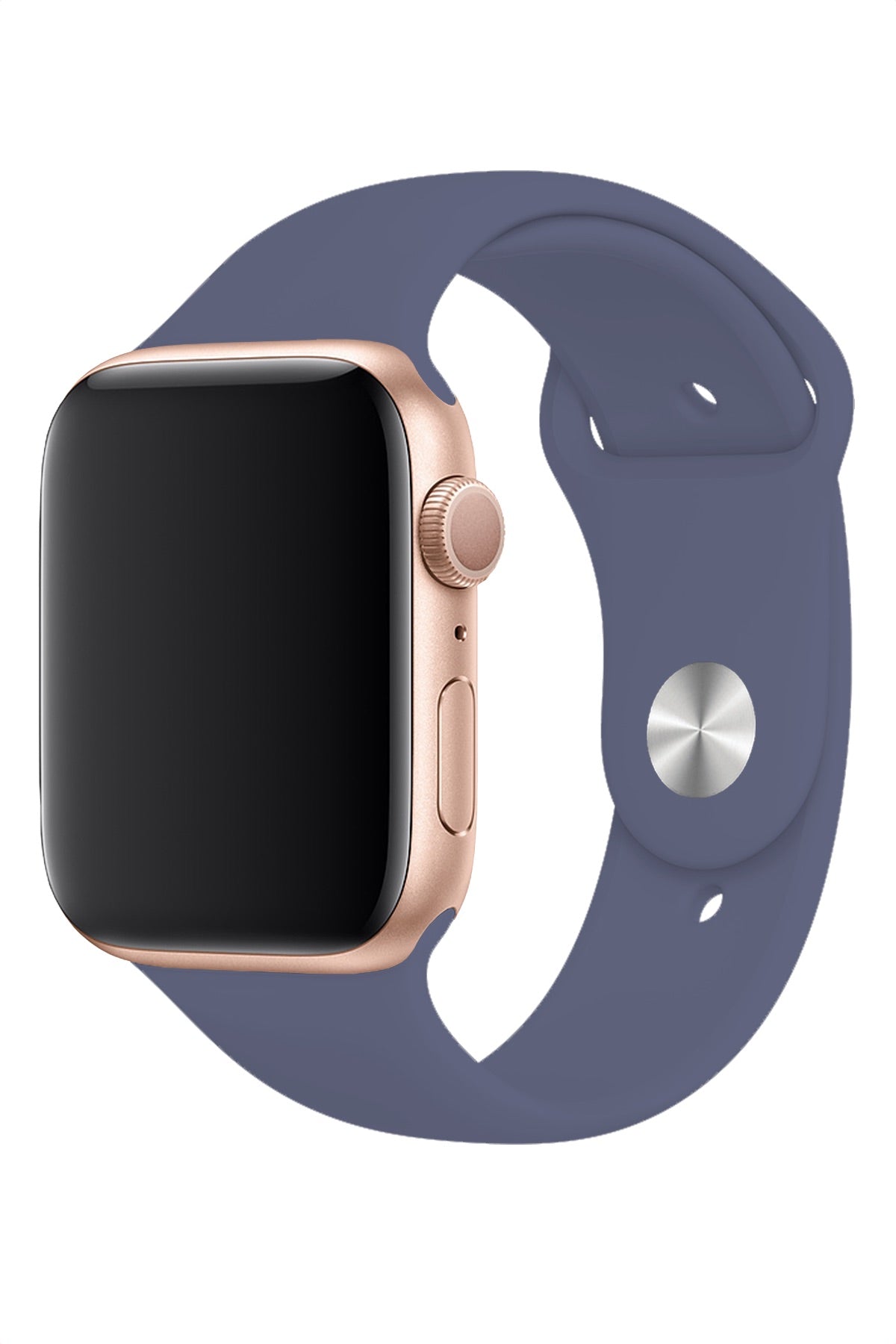 Apple Watch Uyumlu Silikon Spor Kordon Lavanta Gri  bikordon