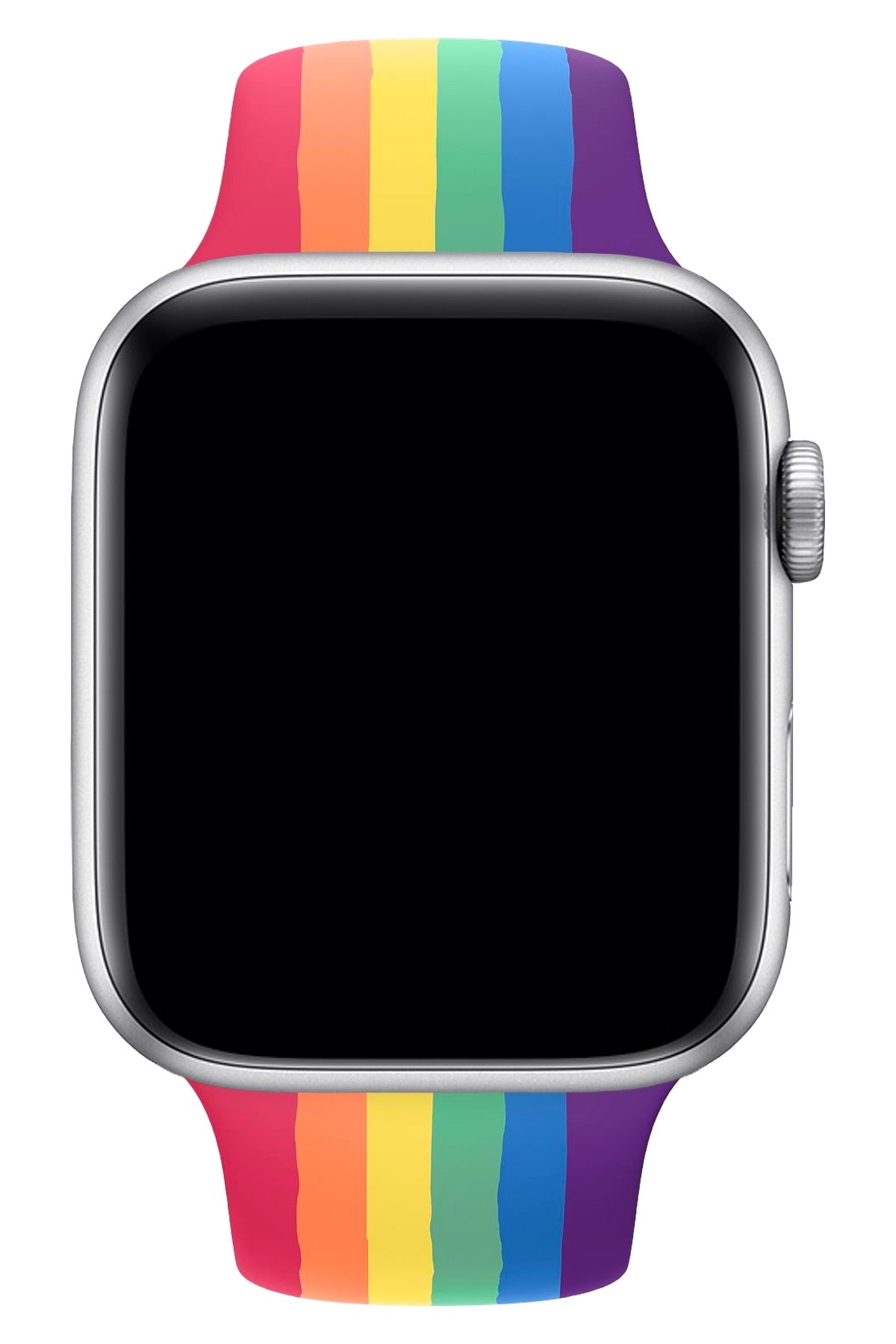 Rainbow silicone apple watch band sale