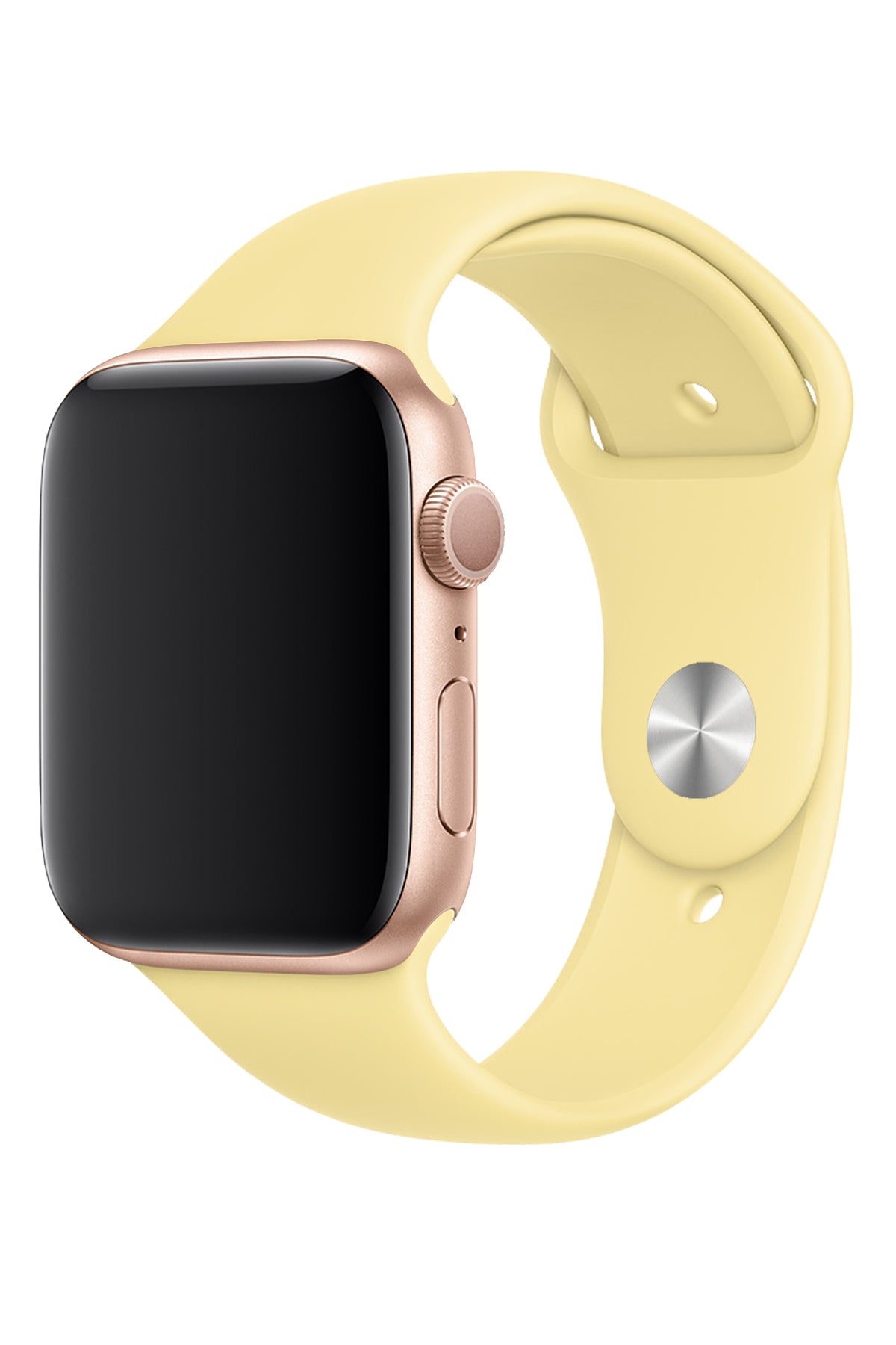 Apple Watch Compatible Silicone Sport Band Pale Yellow