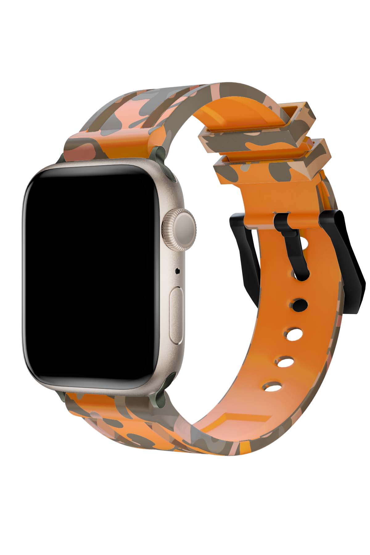 Apple Watch Uyumlu Camouflage Loop Silikon Kordon Copper  bikordon