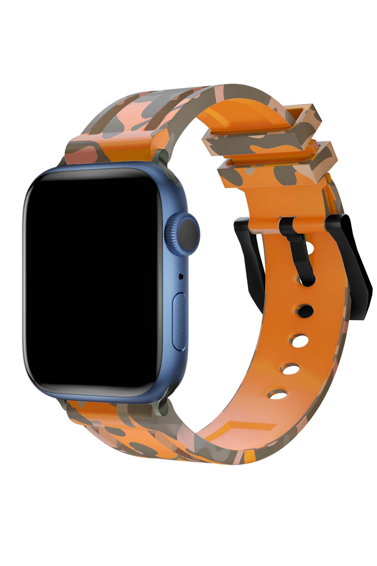 Apple Watch Uyumlu Camouflage Loop Silikon Kordon Copper  bikordon