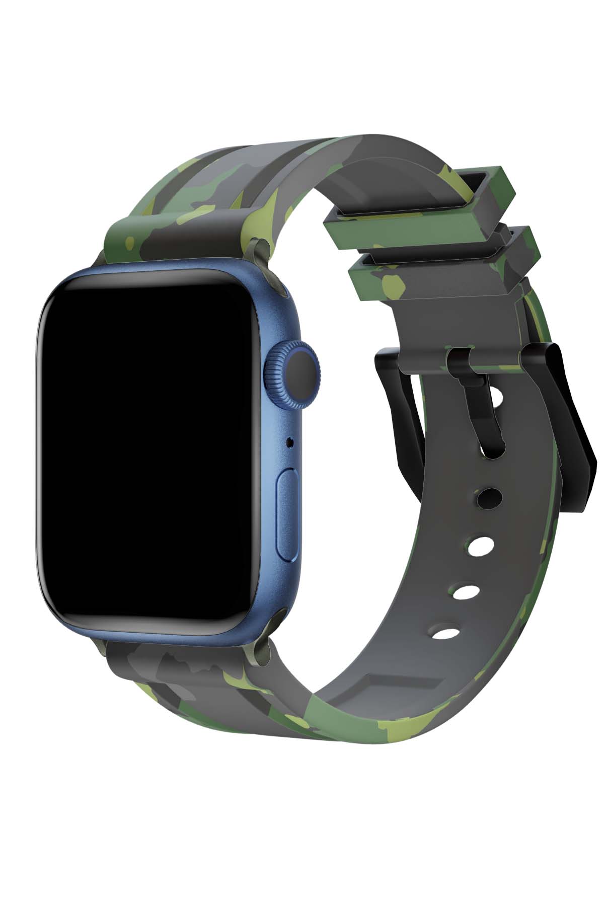 Apple Watch Uyumlu Camouflage Loop Silikon Kordon Juniper  bikordon