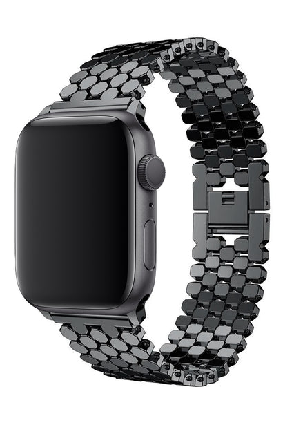 Apple Watch Compatible Simetro Steel Loop Band Strap – bikordon