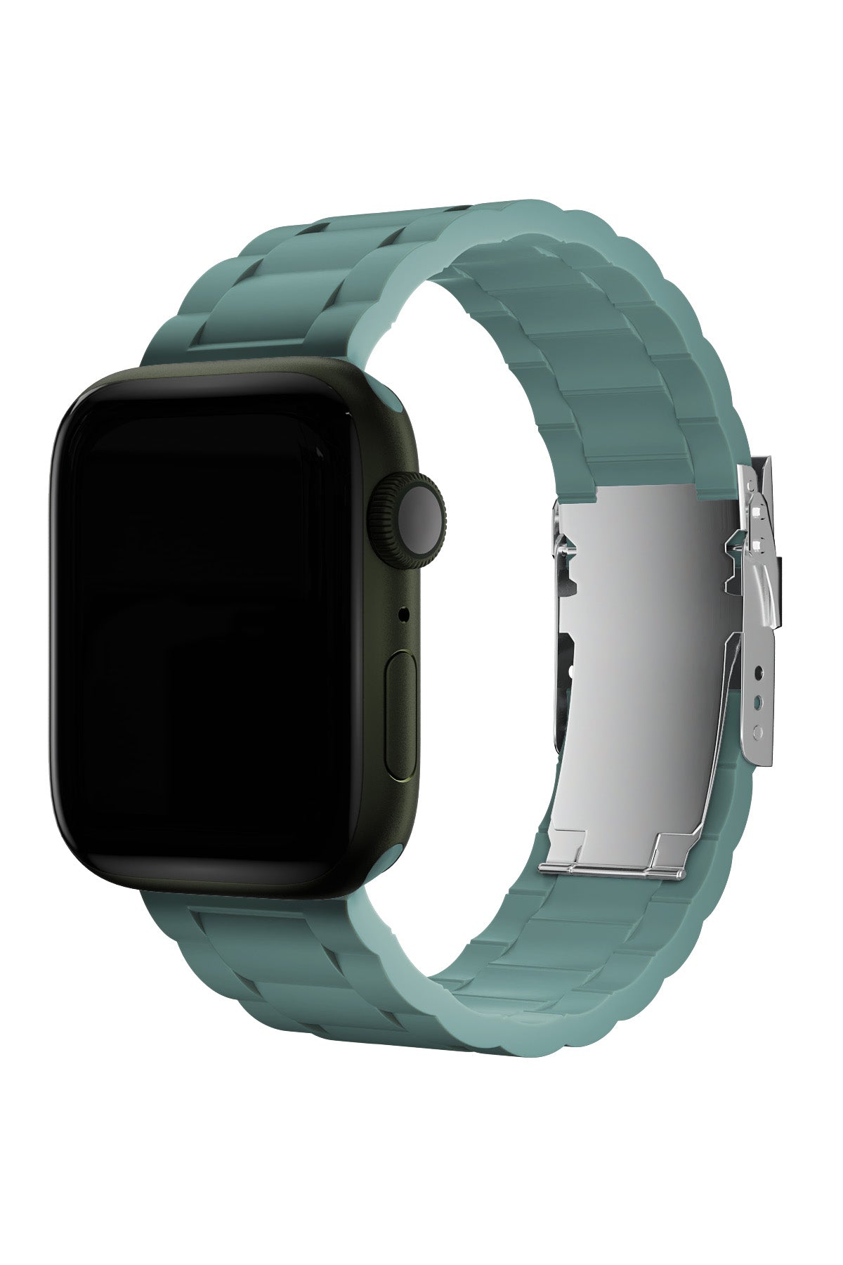 Apple Watch Uyumlu Soft Buckle Silikon Kordon Viridian  bikordon