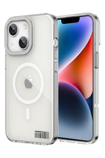 Youngkit Glaze iPhone 14 Plus Şeffaf Kılıf Gümüş Kamera Çerçeveli  Youngkit