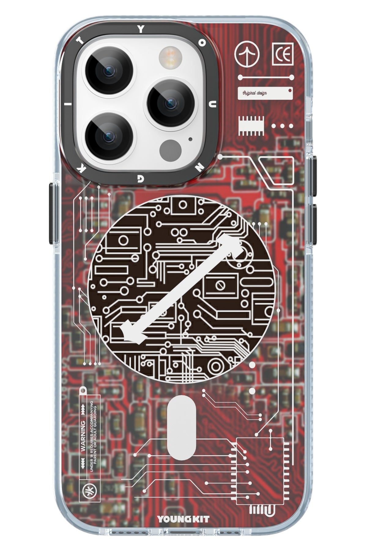 Youngkit Technology iPhone 14 Pro Max Magsafe Uyumlu Kırmızı Kılıf  Youngkit